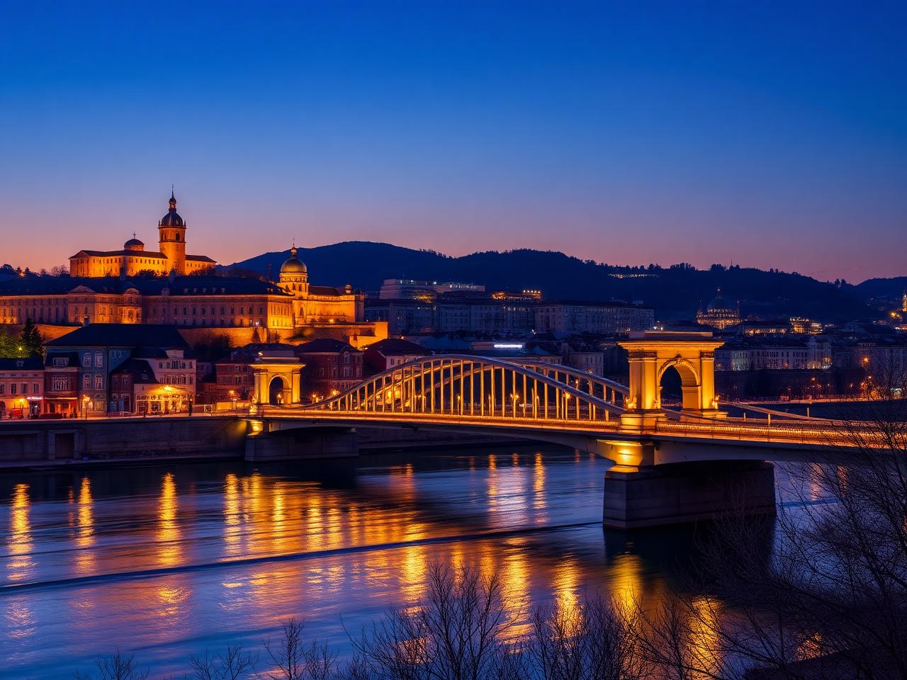 Ponte della Pace di notte